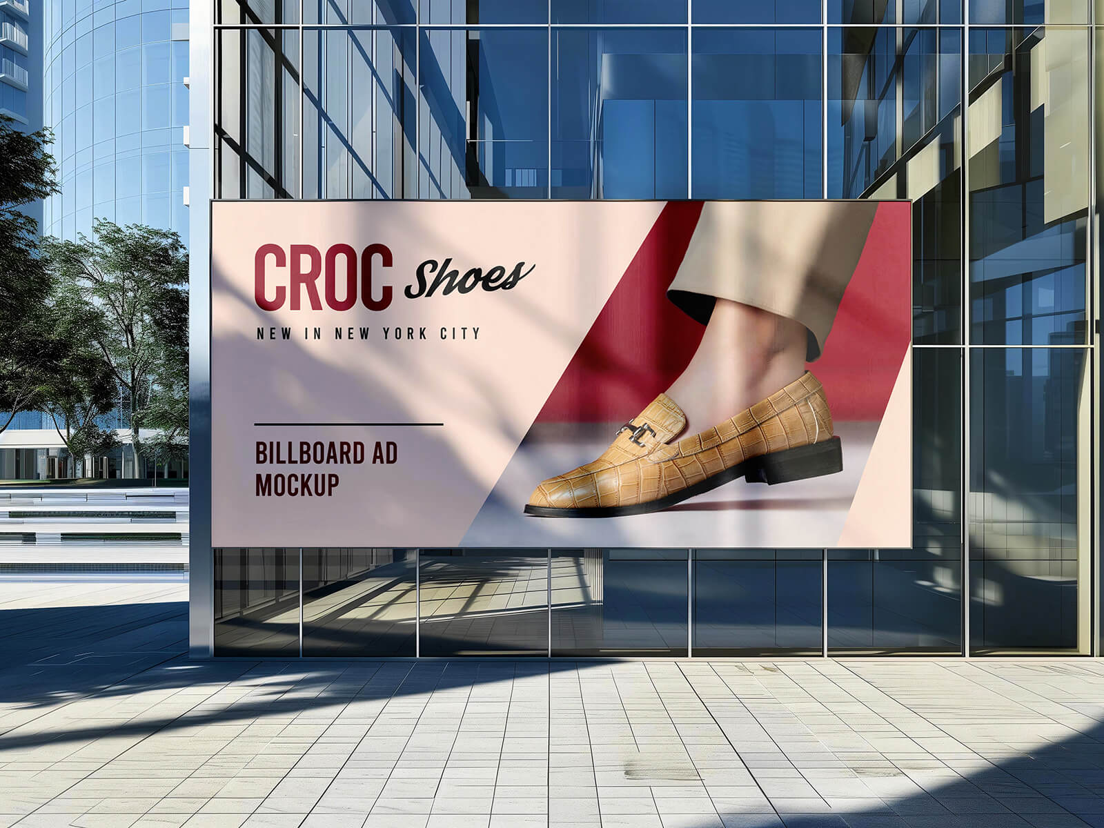Bâtiment urbain extérieur publicitaire Billboard Mockup