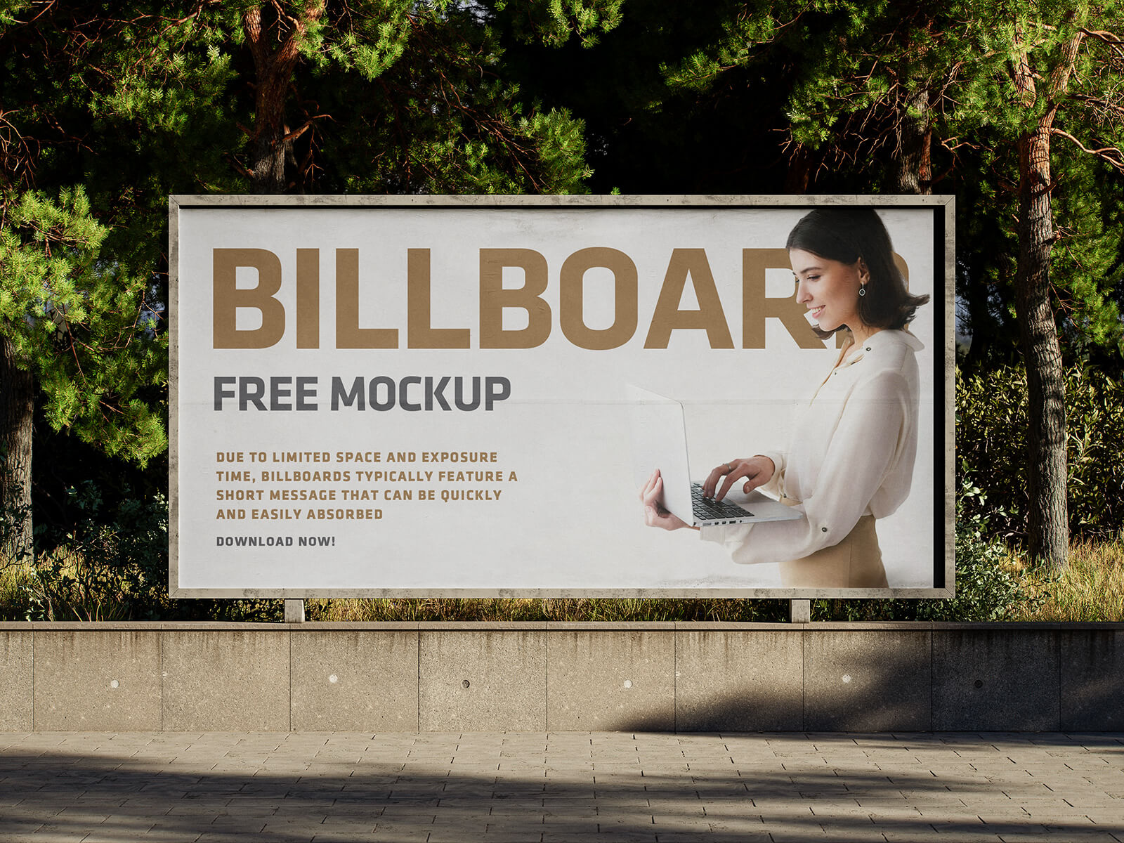 Комплект Mockup Mockup Urban Park Billboard