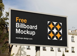 Mockup Urban Street Billboard