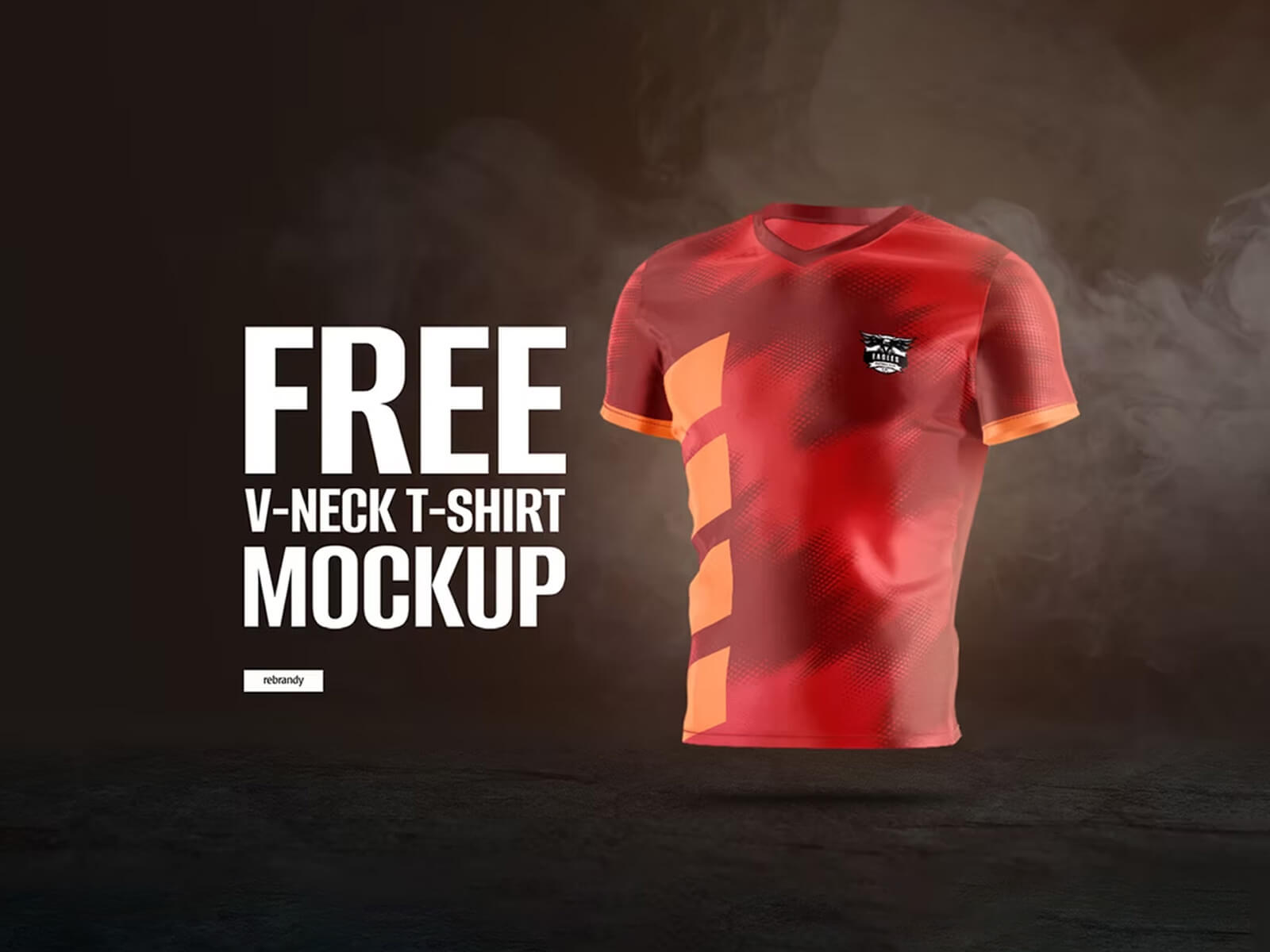 V-Neck Animated T-Shirt Mockup