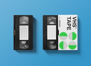 VHS Tape Packaging Mockup