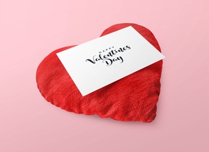 Maqueta de tarjeta de felicitación del día de San Valentín