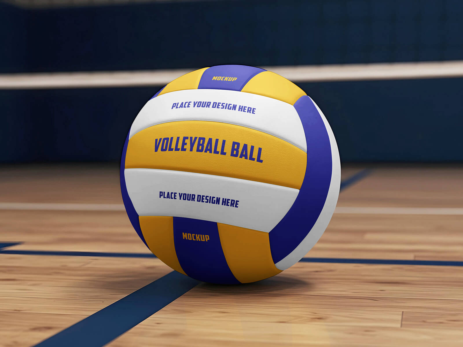 Maqueta de pelota de juego de voleibol