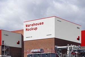 Warehouse Building Branding Mockup