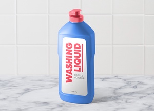 Lavar líquido / limpiador de superficie Botella de plástico Juego de maquetas