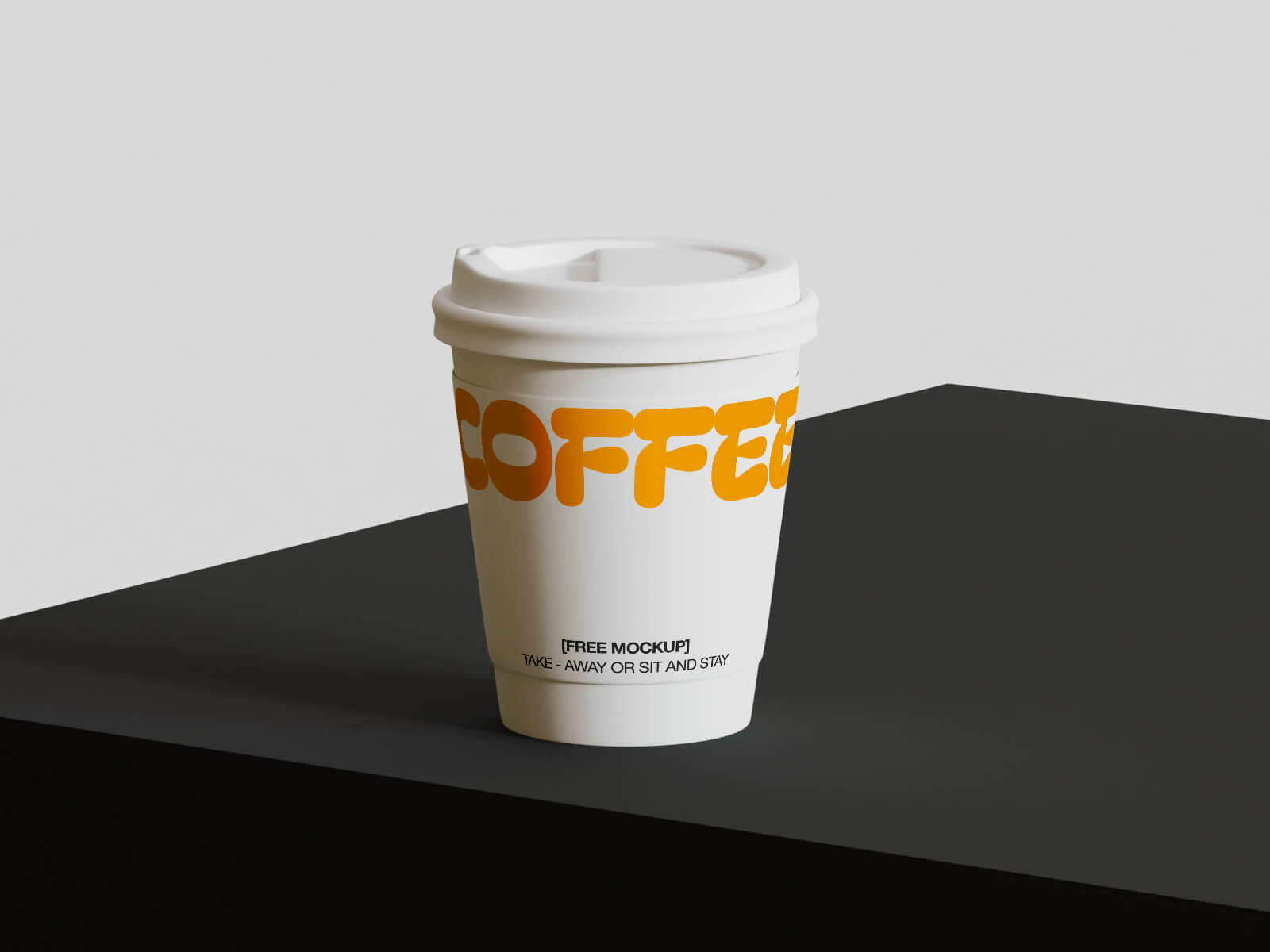 Maqueta de taza de café pequeña