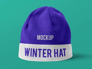 Winter Beanie Hat Mockup Set
