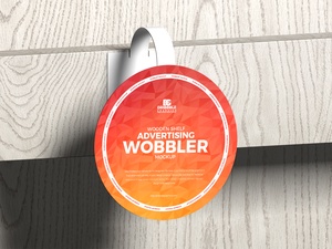 Деревянная шельфа рекламирующая макет Wobbler