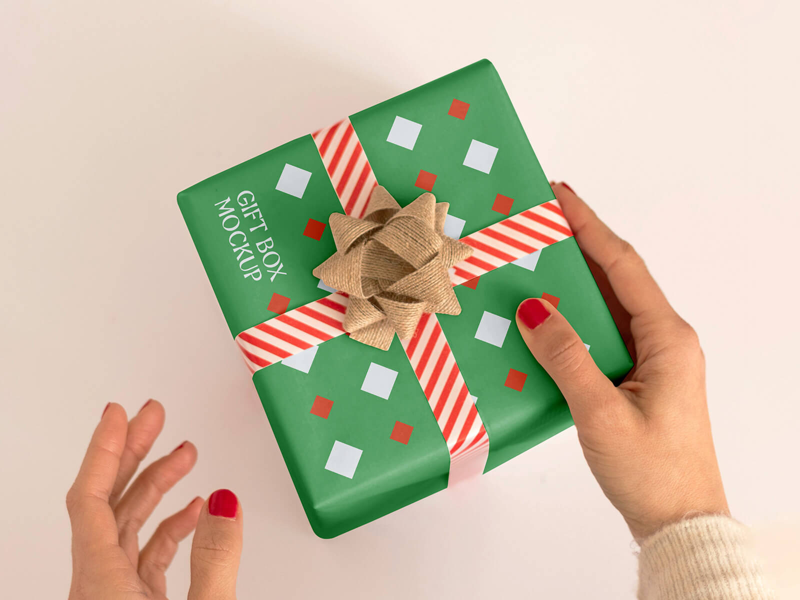Maqueta de cajas de regalo de Navidad