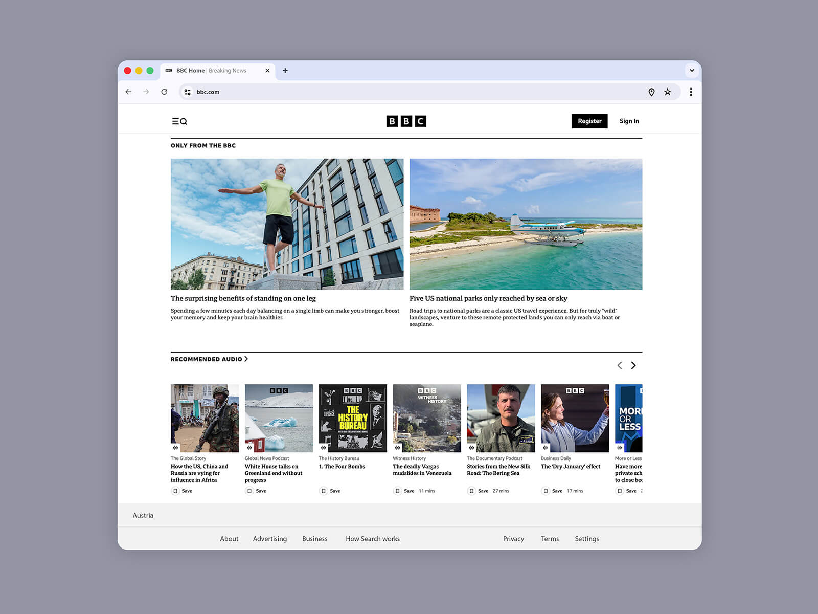 iOS 26 Google Chrome-Browser-Website-Mockup