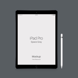 iPad Pro Space Gray, Silver & Gold Mockup Files
