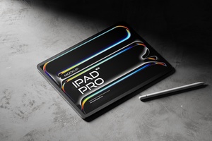 iPad Pro с Pencil Pro 2024 Mockup
