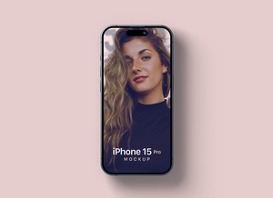 Top View iPhone 15 Pro Mockup