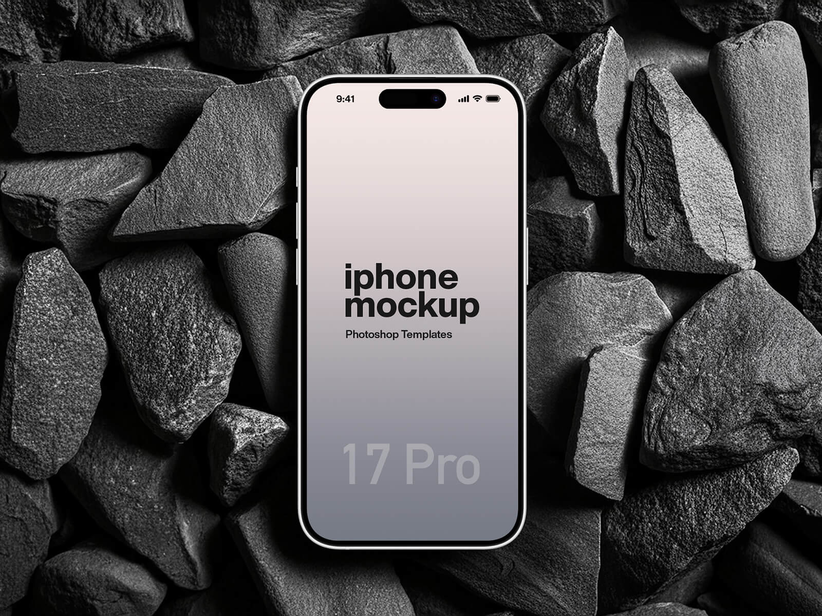 iPhone 17 Pro auf Black Rocks-Modell