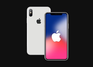 iPhone Xフォント＆バックモックアップセット