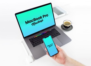 iPhone XS & MacBook Pro 2018 Mockup
