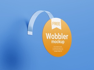 Round Shelf Wobbler Mockup Set