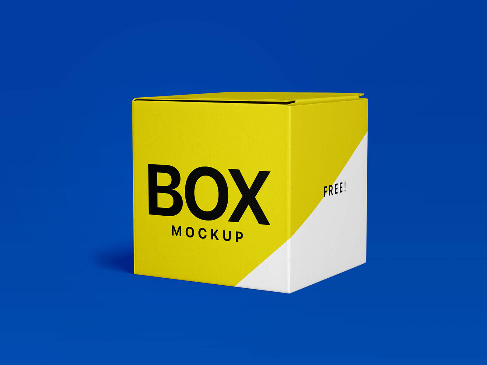Conjunto de maquetas de caja cuadrada de producto simple