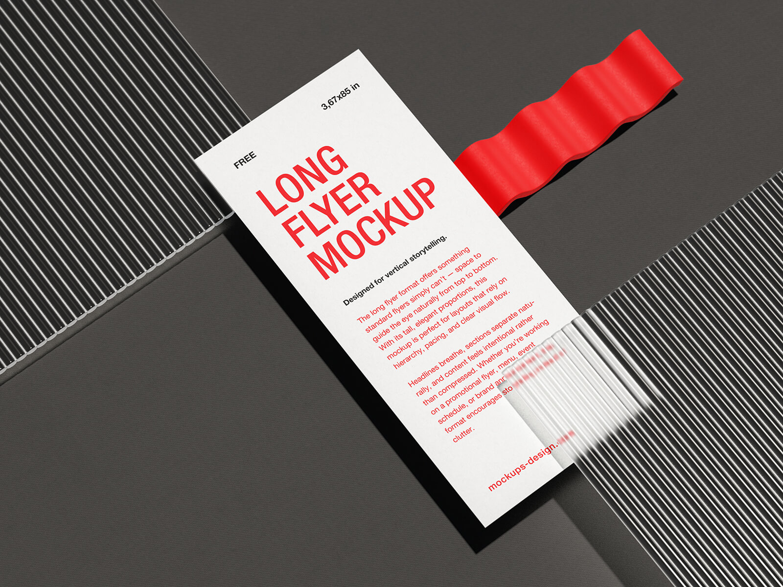 Vertikales Flyer-/Palmkartenmodell