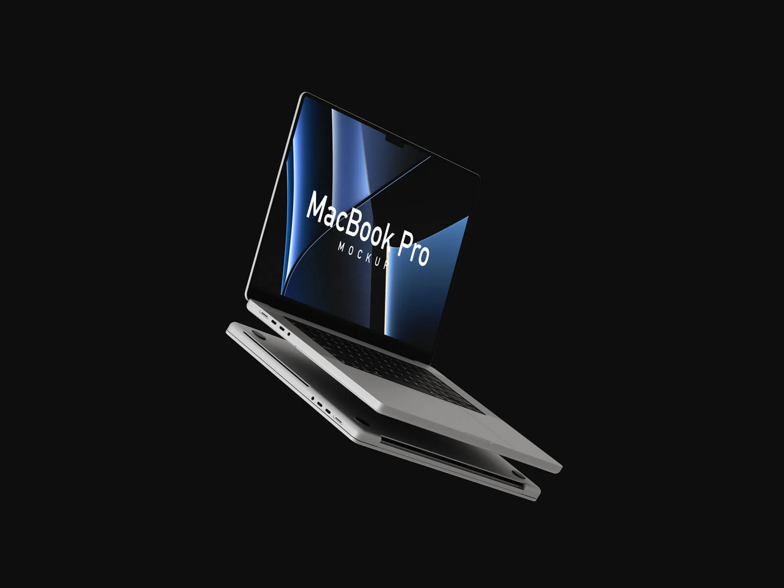Schwebendes MacBook Pro-Modell