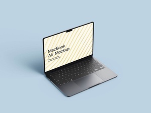 5 KOSTENLOSE MacBook Air 2022 Mockup -Dateien