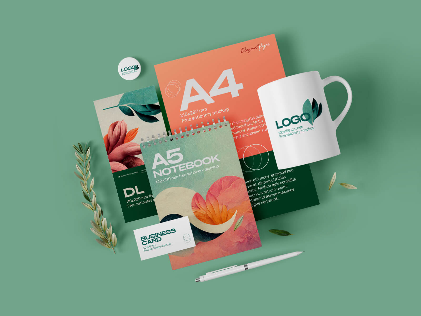 Premium-Branding-Briefpapier-Mockup