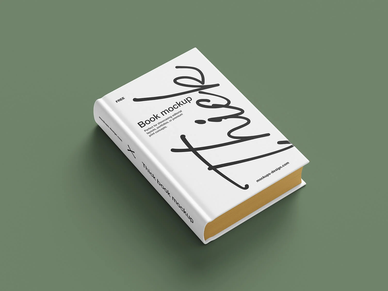 Dickes Hardcover-Buchmodell