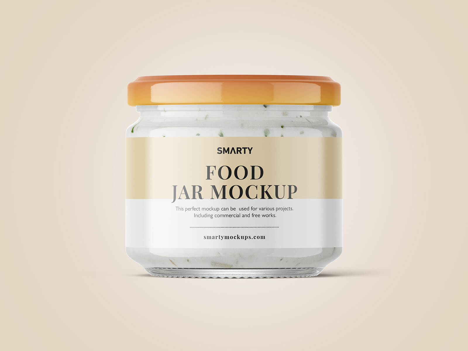 White Sauce / Chicken Spread Jar Mockup