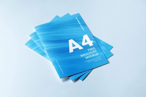 Free A4 Brochure Cover Mockup