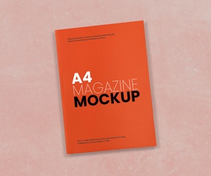 Free A4 Cover Magazine Mockup