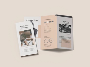 Brochure Mockup | A4 Trifold Brochure