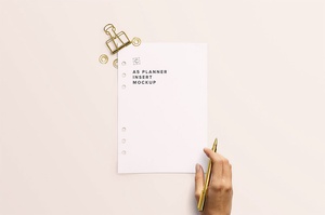 Free A5 Planner Mockup