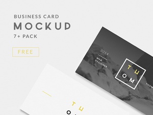 7+ Clean Business Card Mockups