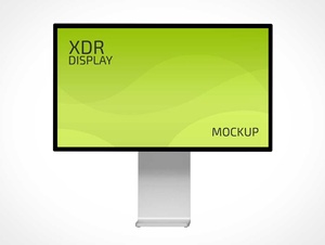Apple XDR Pantalla Monitor y soporte PSD maqueta