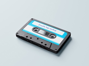 Free Audio Casette Tape Mockup