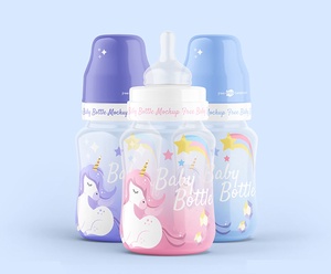 Free Baby Bottle Mockup