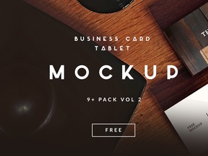 9+ Business Card Mockups Vol. 2