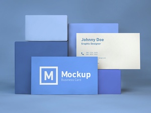 Красивая визитная карточка Mockup