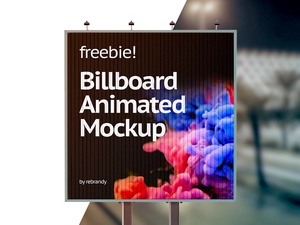 Billboard Анимированные Mockup