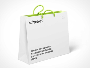 Boutique-Shopping-Tasche & String-Tragegriffe PSD-Mockups