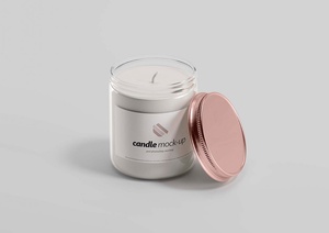 Free Branded Candle Mockup