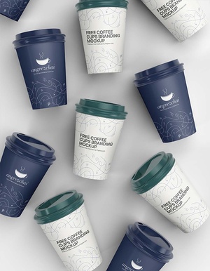 Free Branding Coffee Cup Mockup