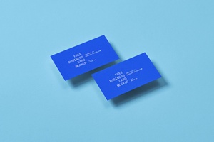 Free Business Card Mockups PSD Set