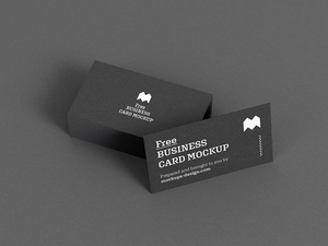 Free Business Card Mockups Set
