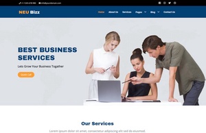 Bootstrap Website Template for Business
