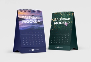 Free Calendar Mockup Set