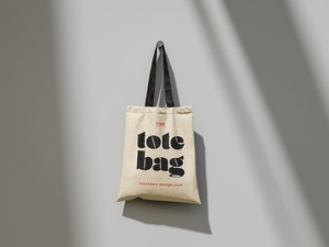Canvas Tote Bags Mockup PSD