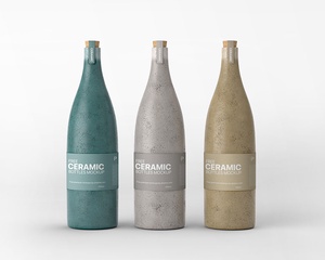 Free Ceramic Bottles Mockup