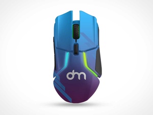 Computer Gaming Mouse PSD Mockup