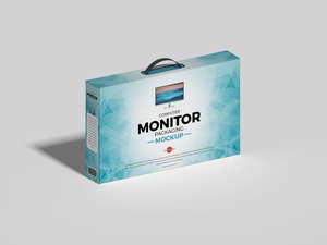 Kostenloses Computermonitor-Verpackungsmodell